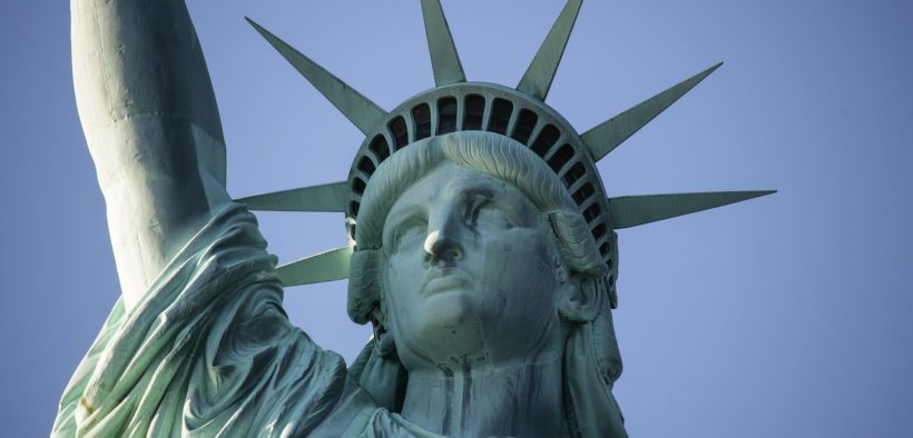 The Statue of Liberty.