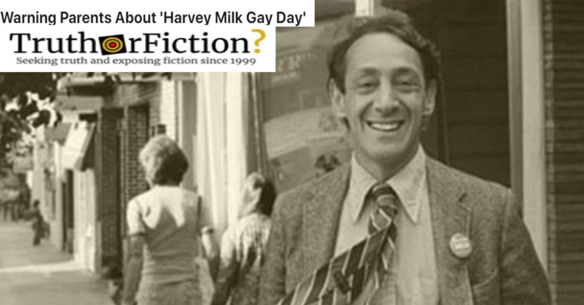 Did a Right-Wing Group Try to Stop the Creation of Harvey Milk Day?