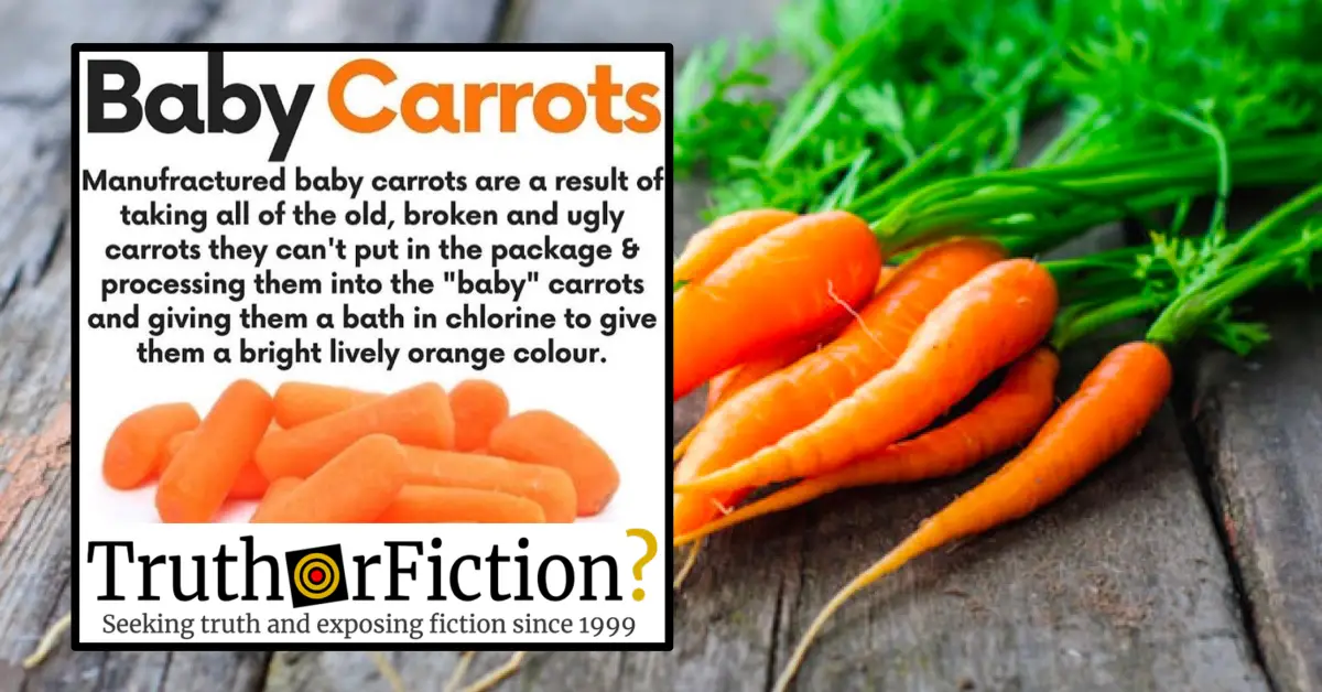 Cancer Warning about Baby Cut Carrots