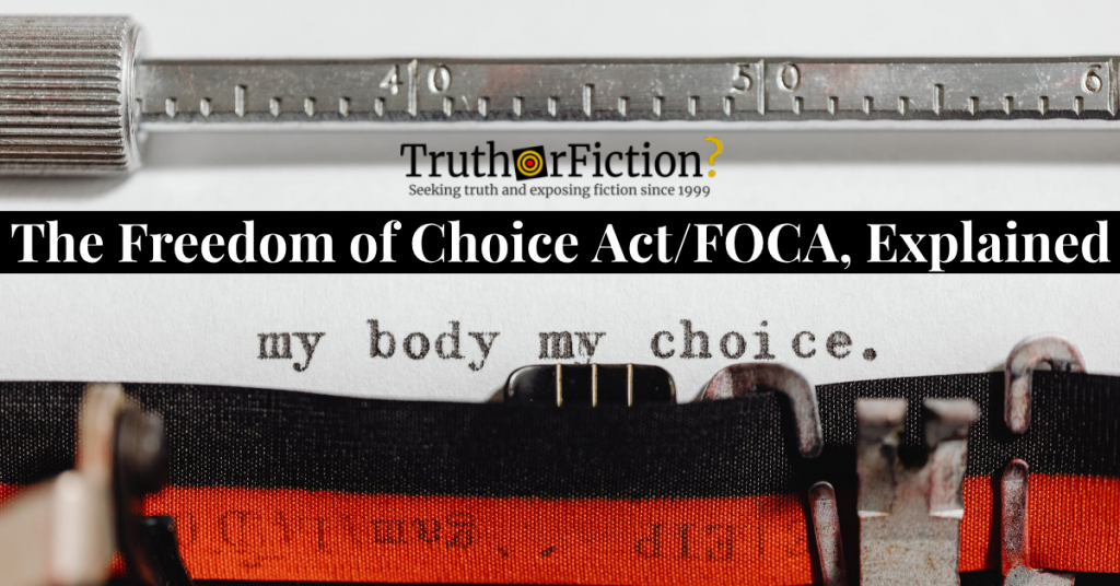 FOCA freedom of choice
