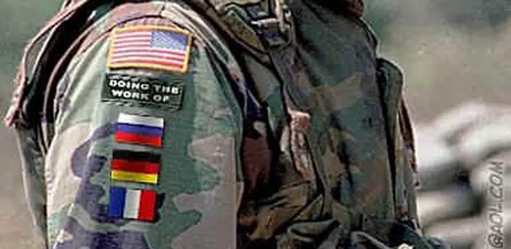Soldier's message in Iraq spelled out in flags-A Joke!