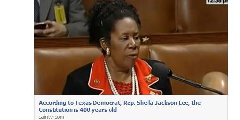 Congresswoman Said U.S. Constitution is 400 Years Old-Truth!