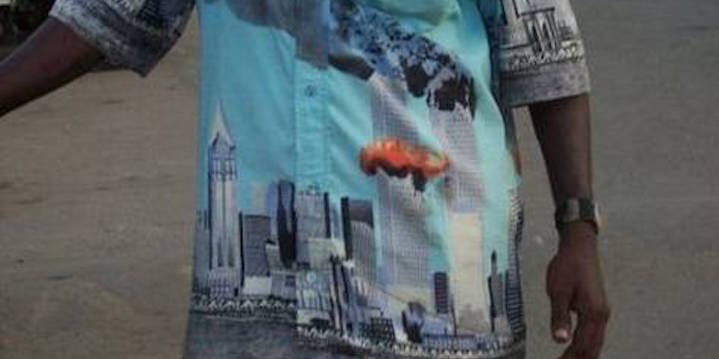 Muslim Shirt Depicting Twin Towers in Flames–Unproven!