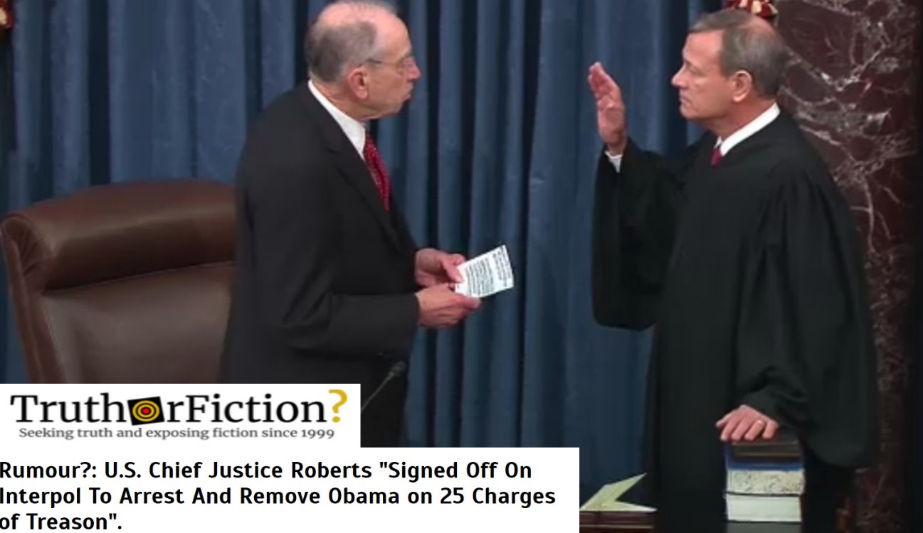 Did Chief Justice John Roberts ‘Sign Off’ on Obama’s Removal From Office?