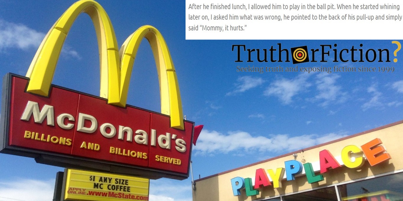 Did a Needle Infected With HIV Inside a McDonald’s Kill a Child?