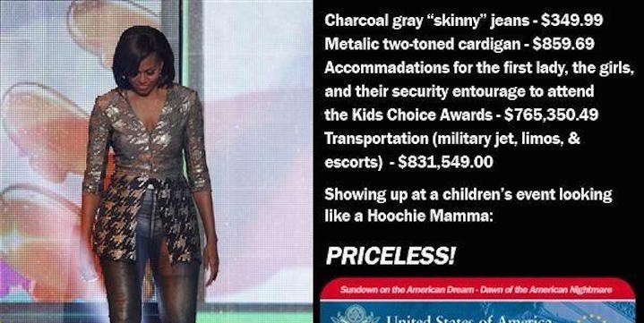 First Lady Michelle Obama’s Fashion Statement at Kids Choice Awards-Truth! & Fiction!