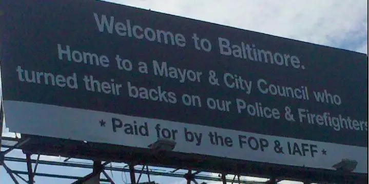 Cops Post “Welcome to Baltimore” Billboard – Truth! & Fiction!