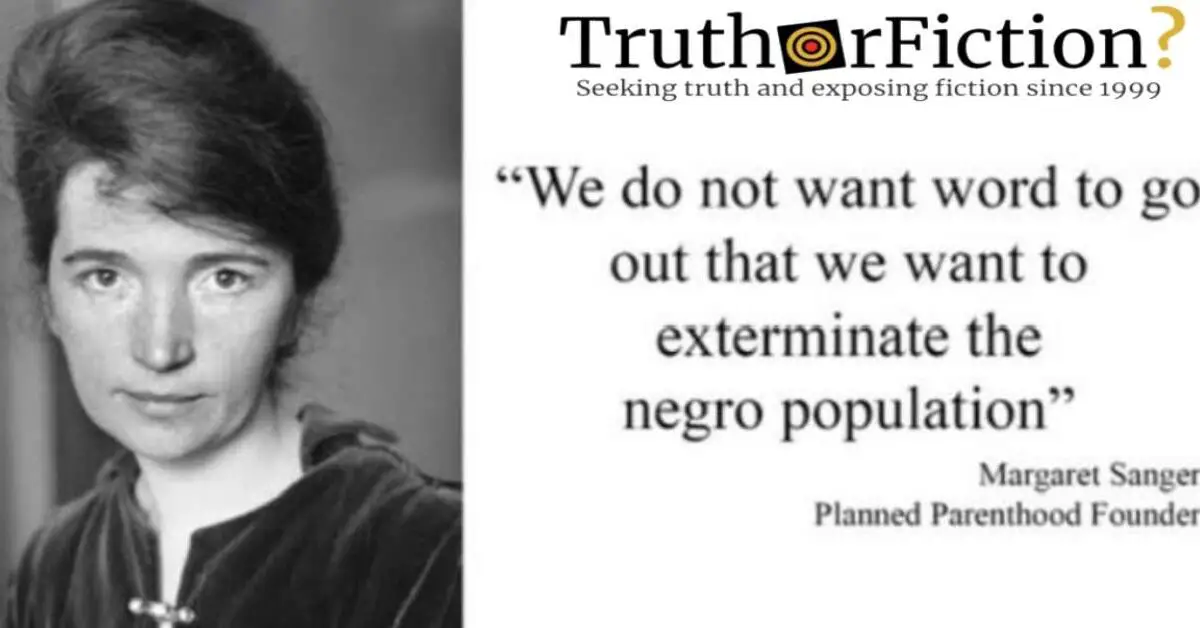 The Long History of Using Margaret Sanger to Attack Planned Parenthood ...