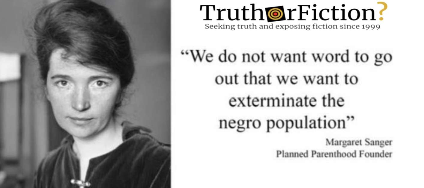 The Long History of Using Margaret Sanger to Attack Planned Parenthood