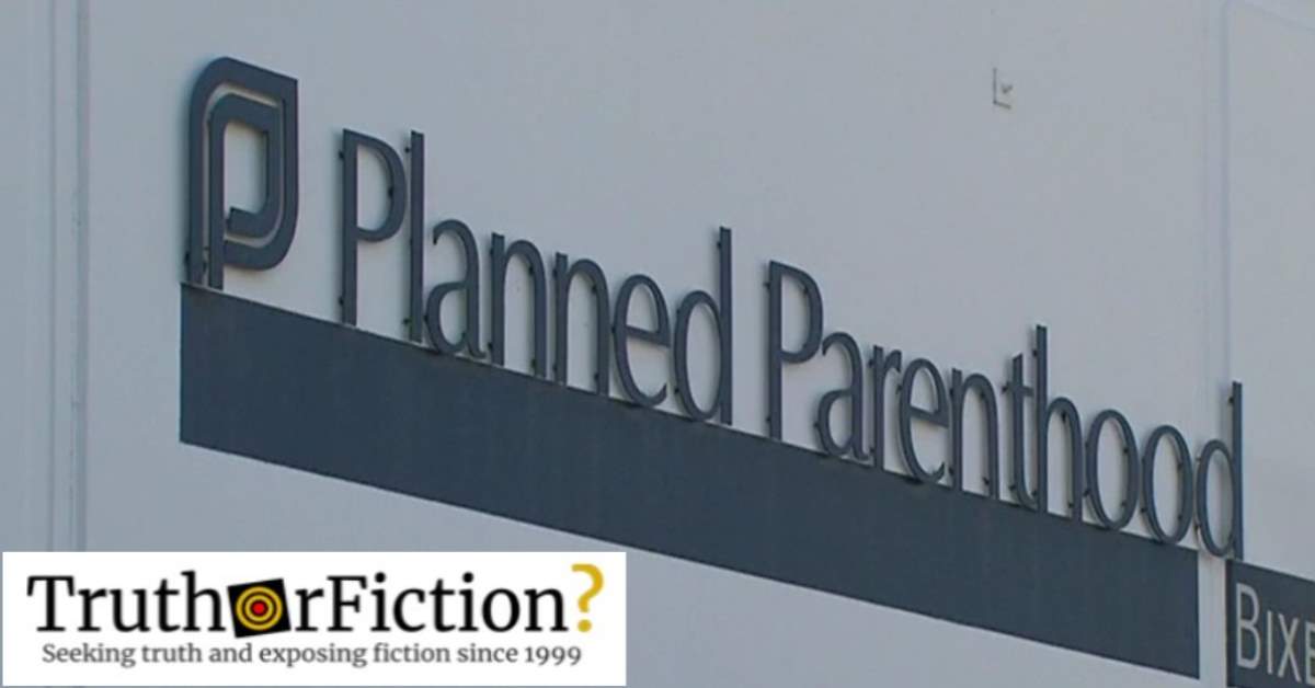 Does Planned Parenthood Sell Body Parts for Profit?