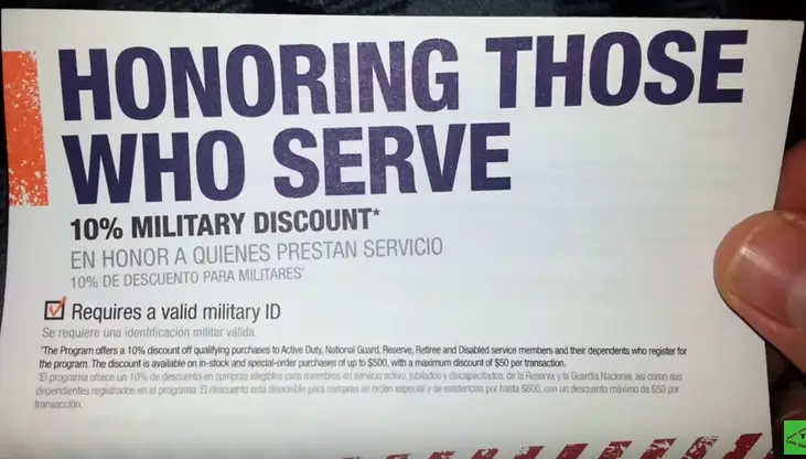 Home Depot Online Military Discount