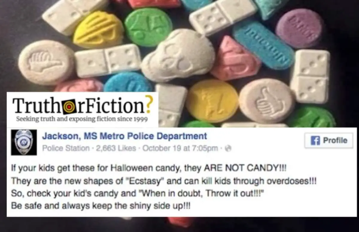 Mississippi Police Delete Post About ‘Ecstasy’ Candy Halloween Plot