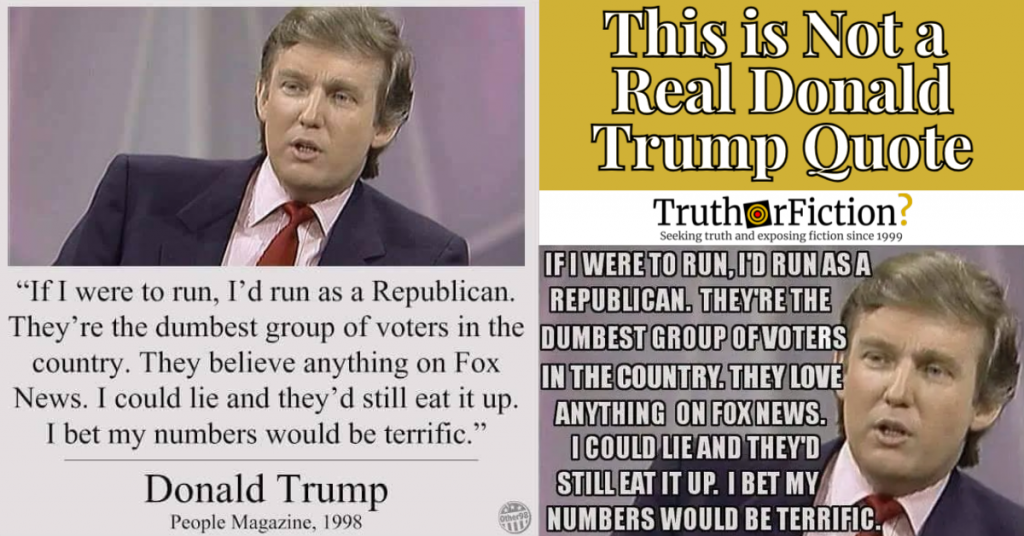donald trump republicans dumbest group of voters