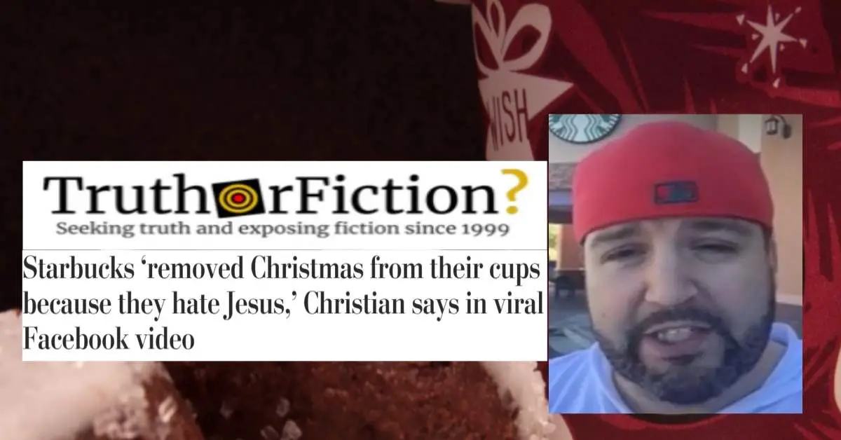 Did Starbucks Remove Photos of Jesus From its Holiday Cups?