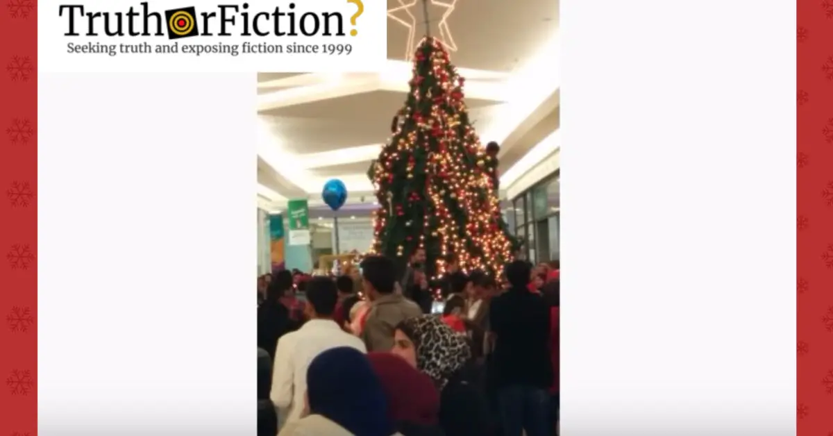 Muslims Attack Christmas Tree in Mall? – Truth or Fiction?