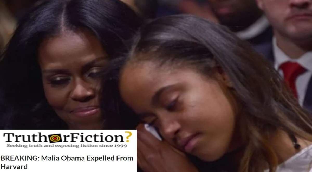 Was Malia Obama Expelled From Harvard for Smoking Marijuana?
