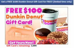 Dunkin Donuts Giving Away Coupon for a Dozen Donuts-Fiction! - Truth or Fiction?