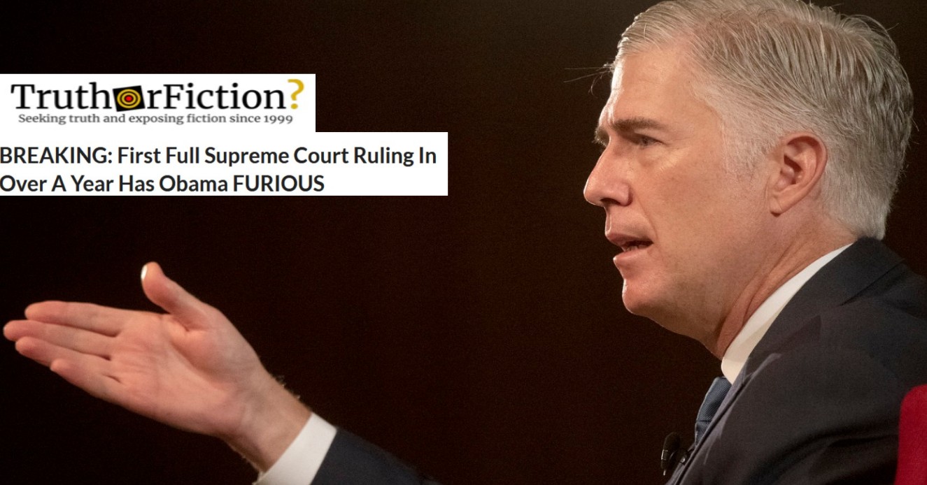 ‘First Full Supreme Court Ruling Has Obama Furious’