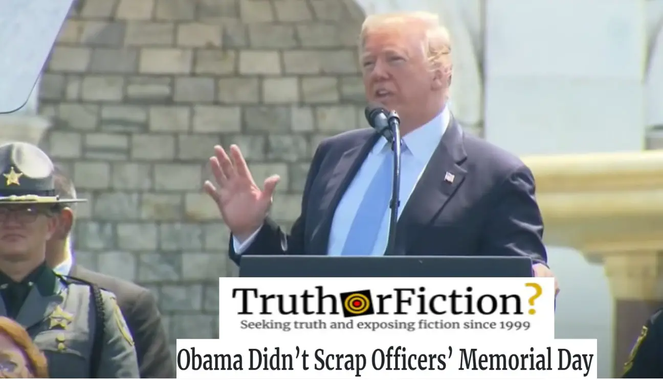 Did Donald Trump Revive Presidential Proclamations for Peace Officers Memorial Day?