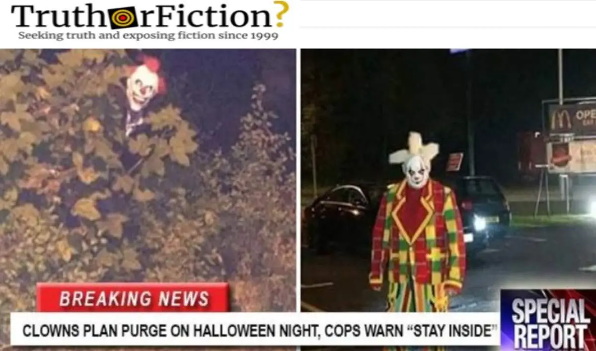Did ‘Creepy Clowns’ Threaten to Carry Out a Halloween ‘Purge’?