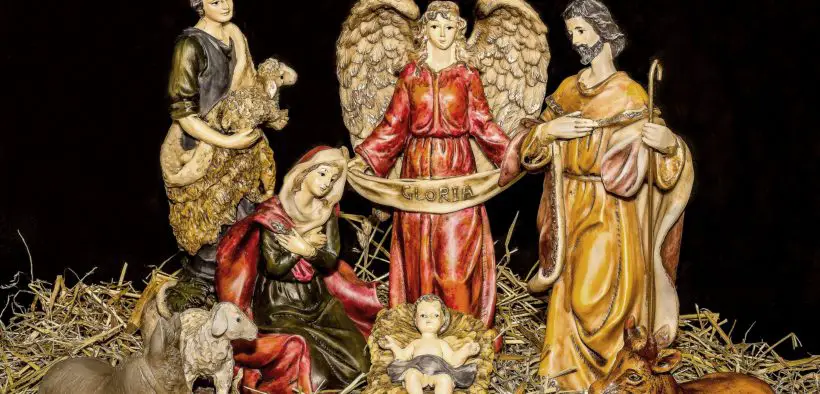 Model nativity scene.