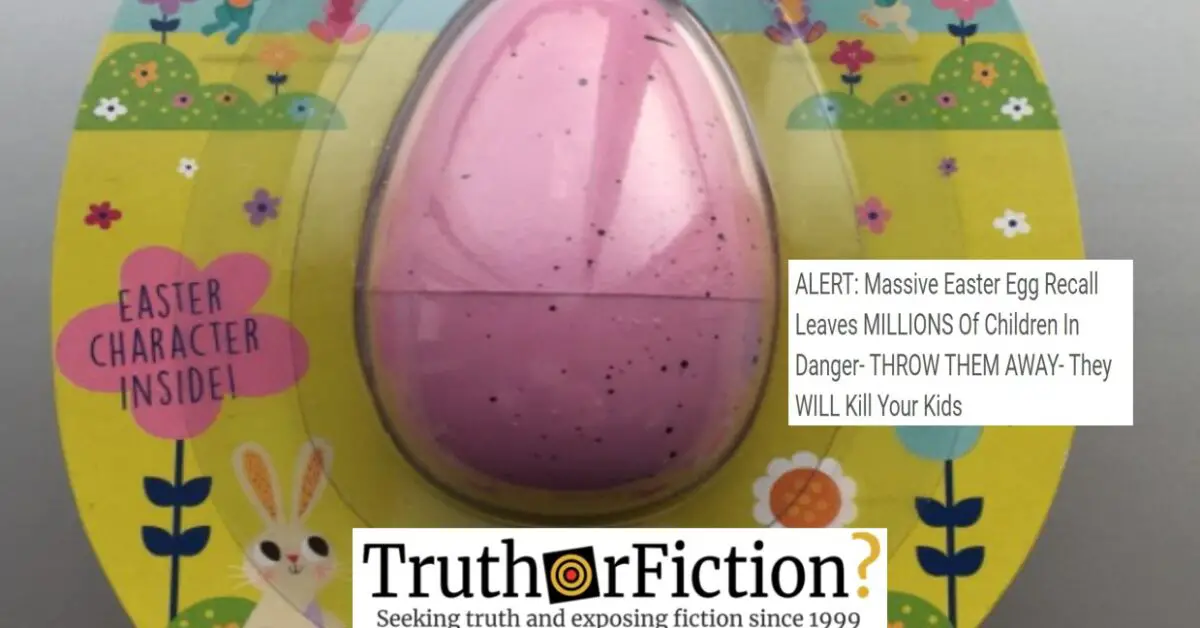 ‘ALERT Massive Easter Egg Recall Leaves MILLIONS Of Children In Danger