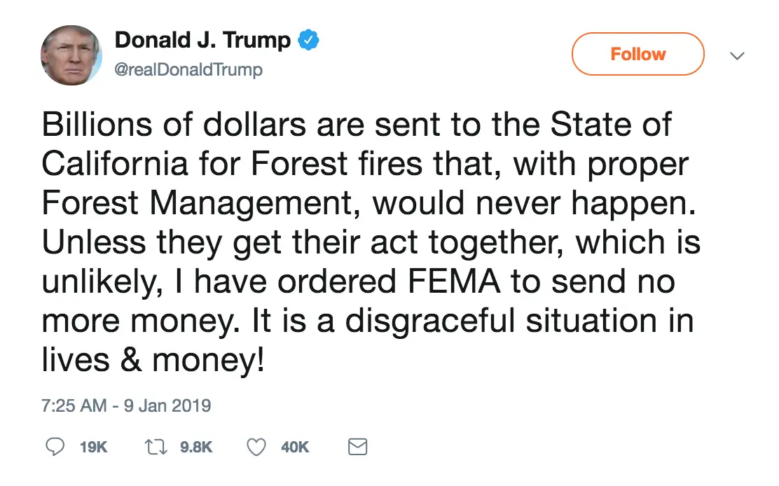 Another Trump tweet.