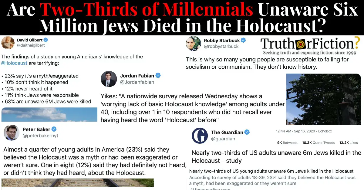 Do Two-Thirds of Millennials Not Know What Auschwitz Is?