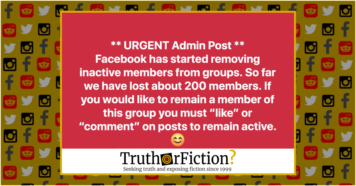 Is Facebook Removing Inactive Members from Groups?