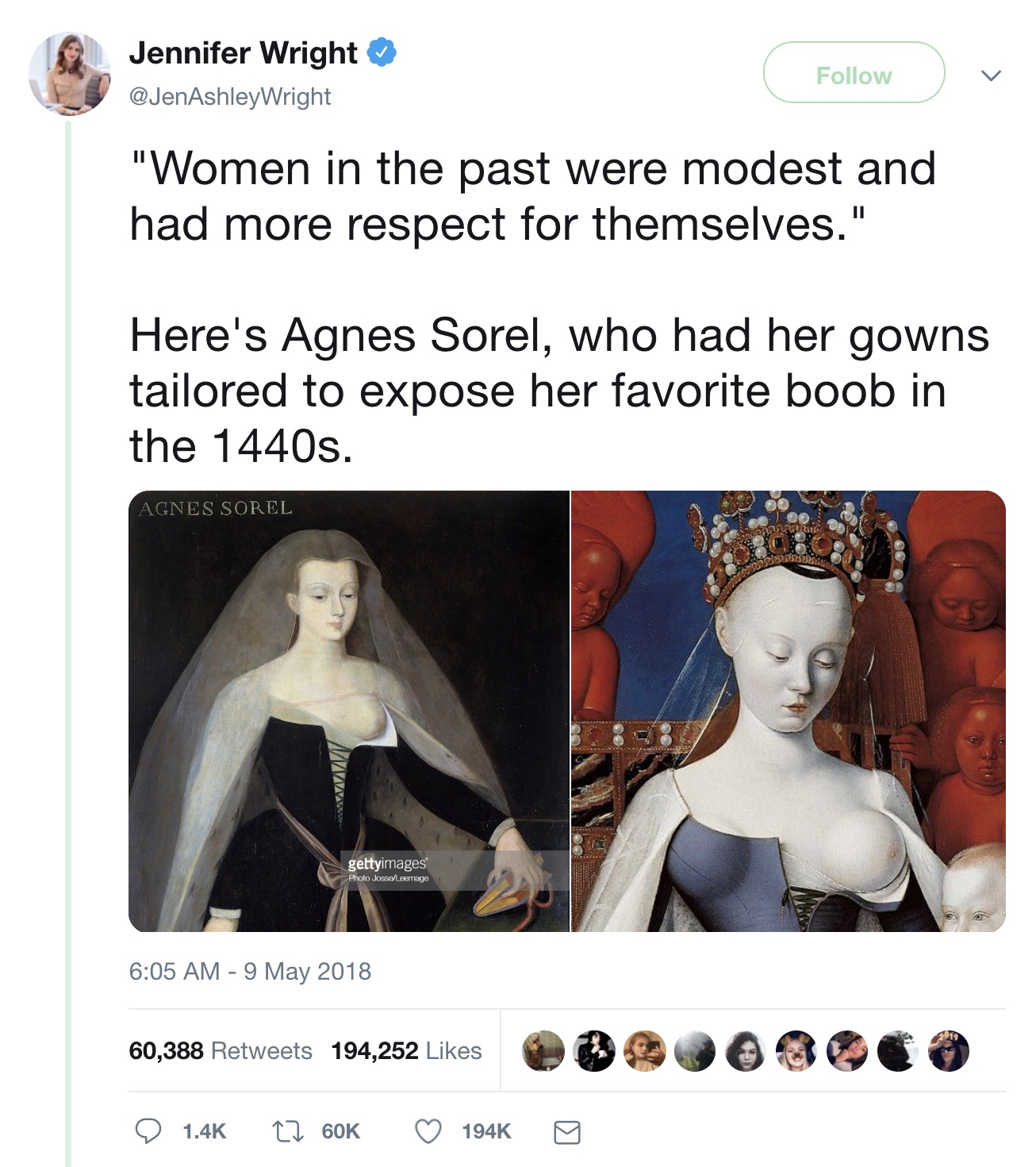 Jennifer_Wright_on_Twitter____Women_in_the_past_were_modest_and_had_more_respect_for_themselves___Here_s_Agnes_Sorel__who_had_her_gowns_tailored_to_expose_her_favorite_boob_in_the_1440s