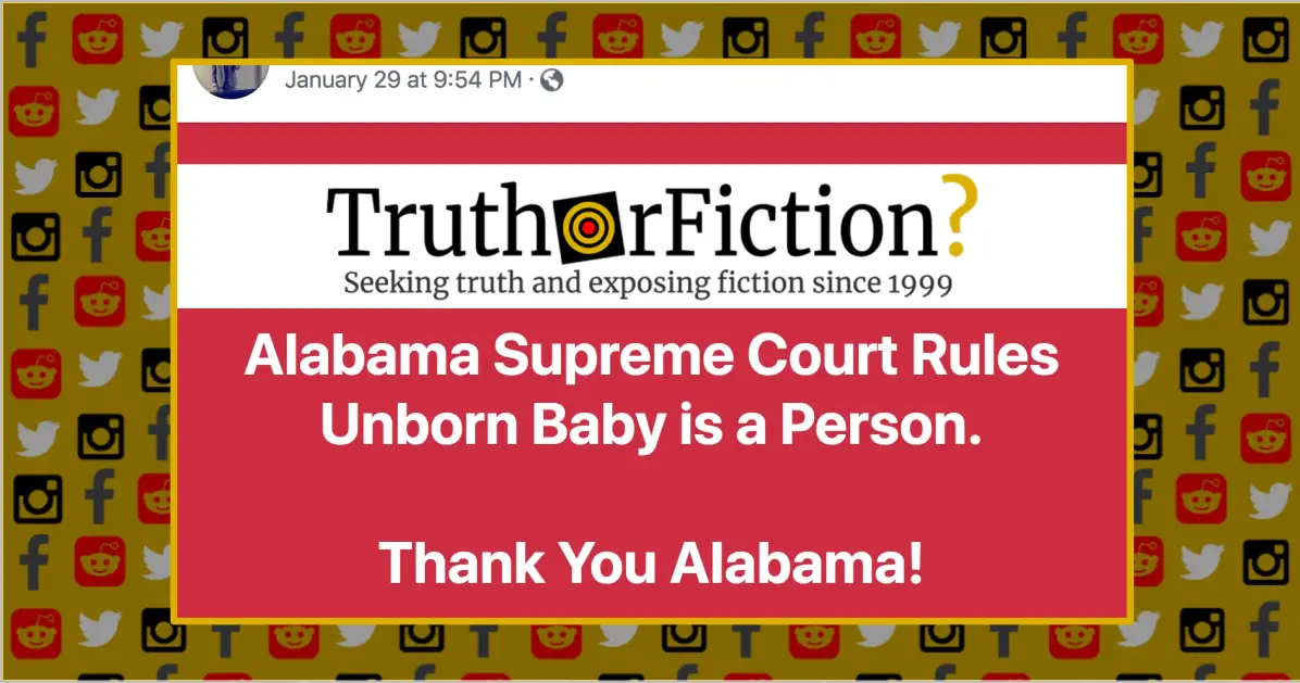 Did Alabama Declare Fetuses Are People?