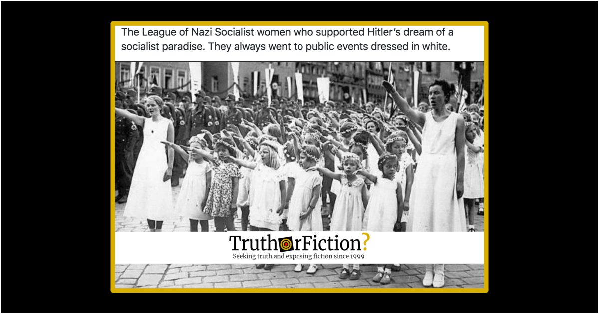 Is This the League of Nazi Women, Who ‘Always Wore White’?