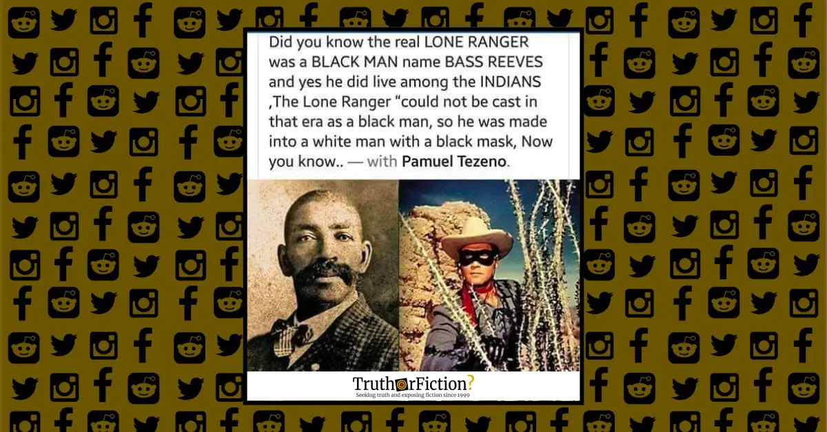 Was the Original ‘Lone Ranger’ a Black Man?
