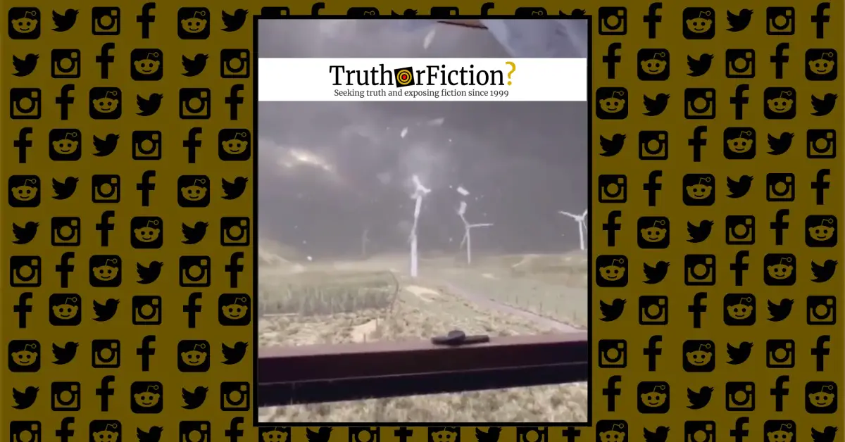‘Bit Windy Today’ Wind Turbine Failure Video