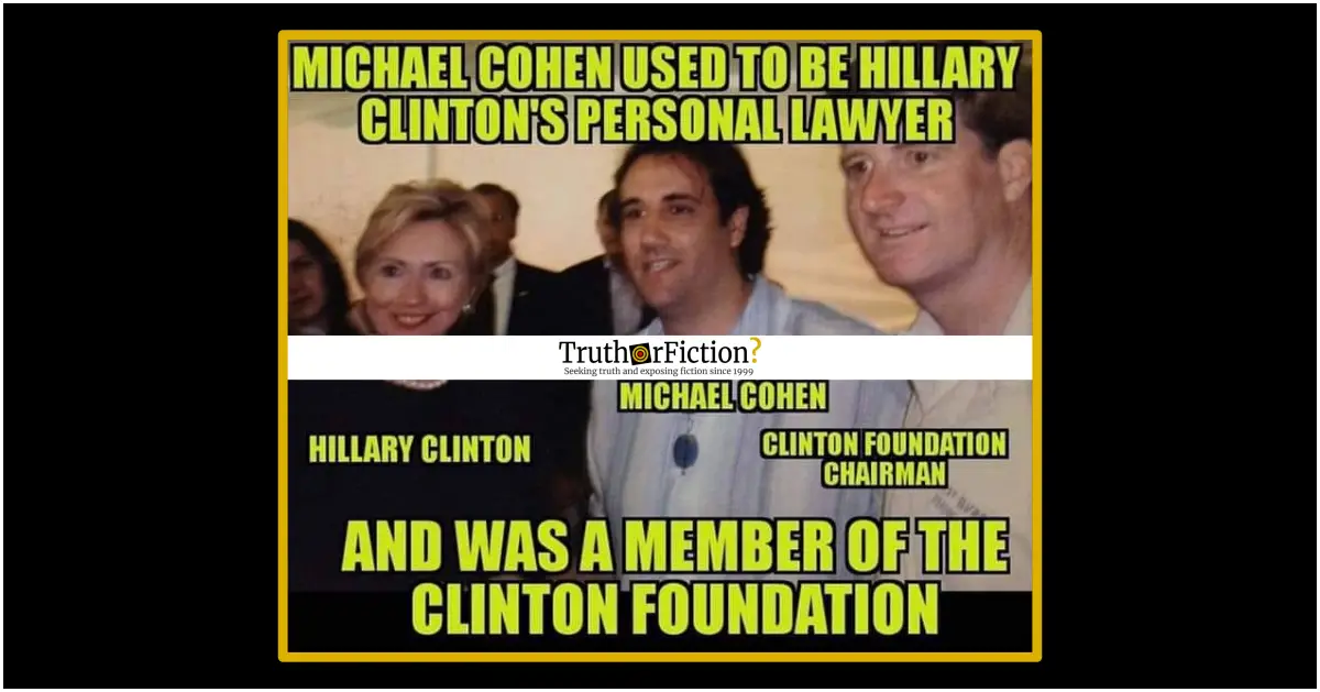Was Michael Cohen Hillary Clinton’s ‘Personal Lawyer’?