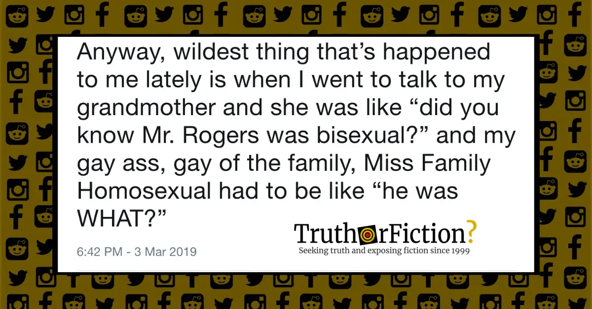 Was Mr. Rogers Bisexual?