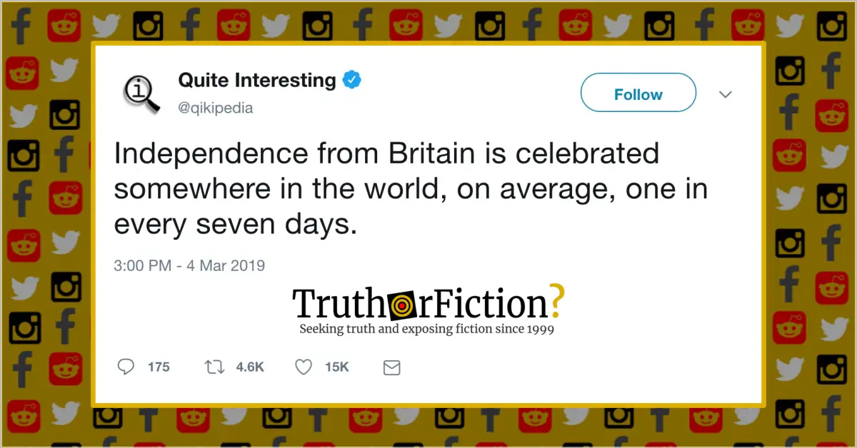 Bugün öğrendim ki: Dünyanın dört bir yanındaki...