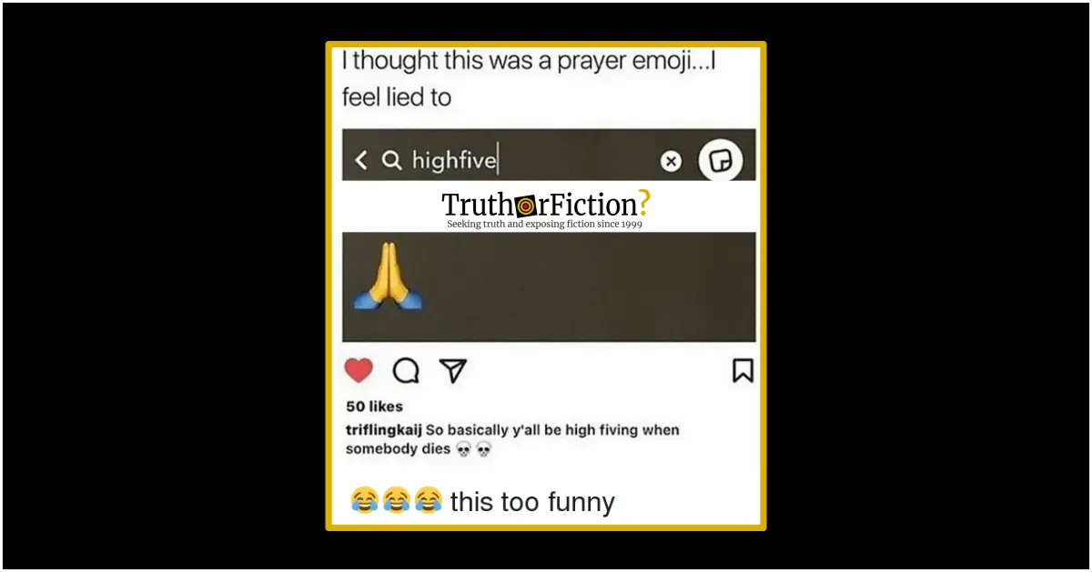 Praying Emoji or High Five?