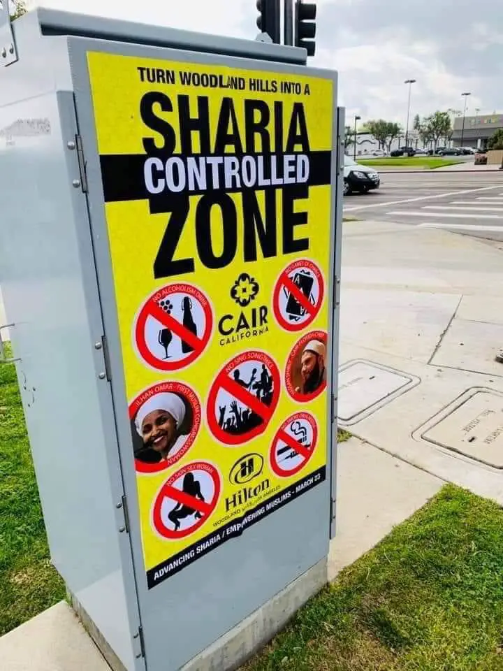 woodland hills sharia posters