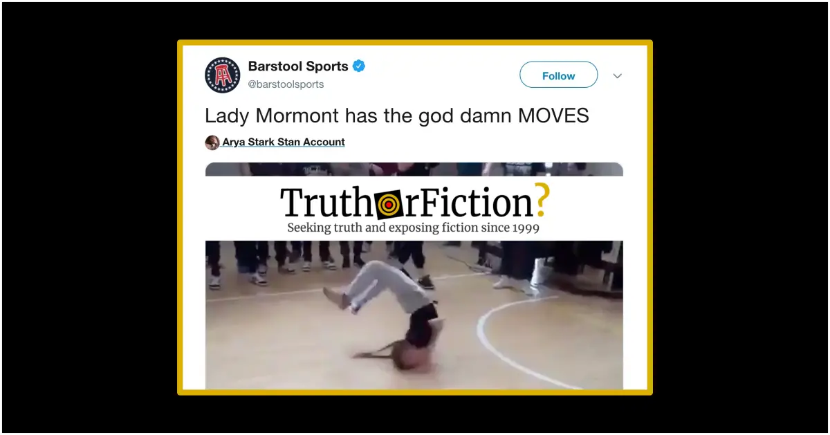 Is This a Video of Lyanna Mormont/Bella Ramsey Breakdancing?