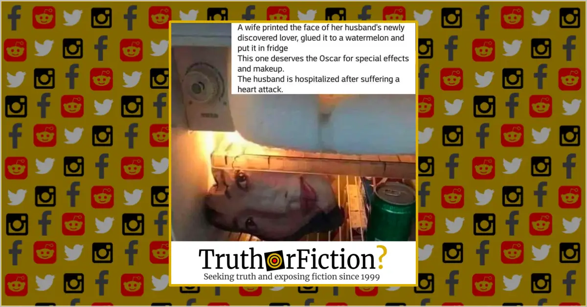 Did a Man Have a Heart Attack After His Wife Faked His Lover’s Head in the Fridge?