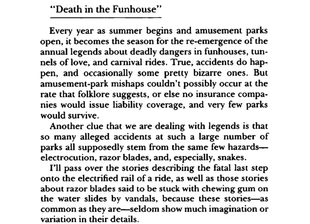 Razor Blades on Slides Urban Legend or Legitimate Risk? Truth or