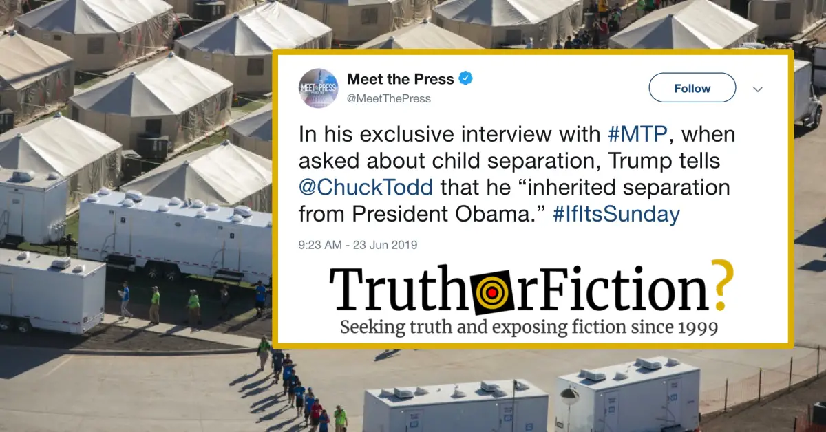 Did U.S. President Barack Obama Have a Separation Policy at the Border?