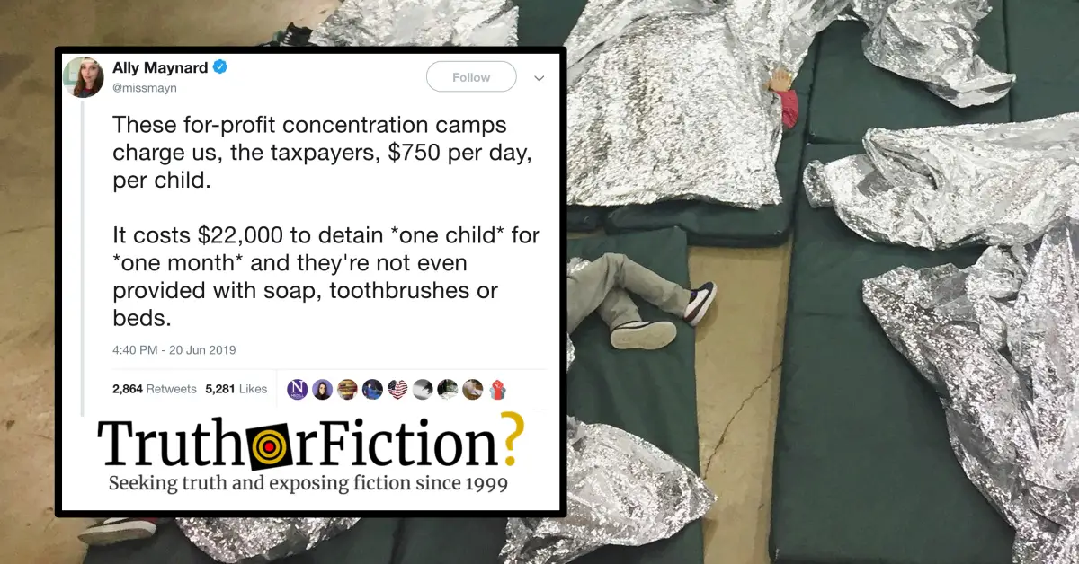 Does It Cost $750 a Day to House Migrant Children in Camps?