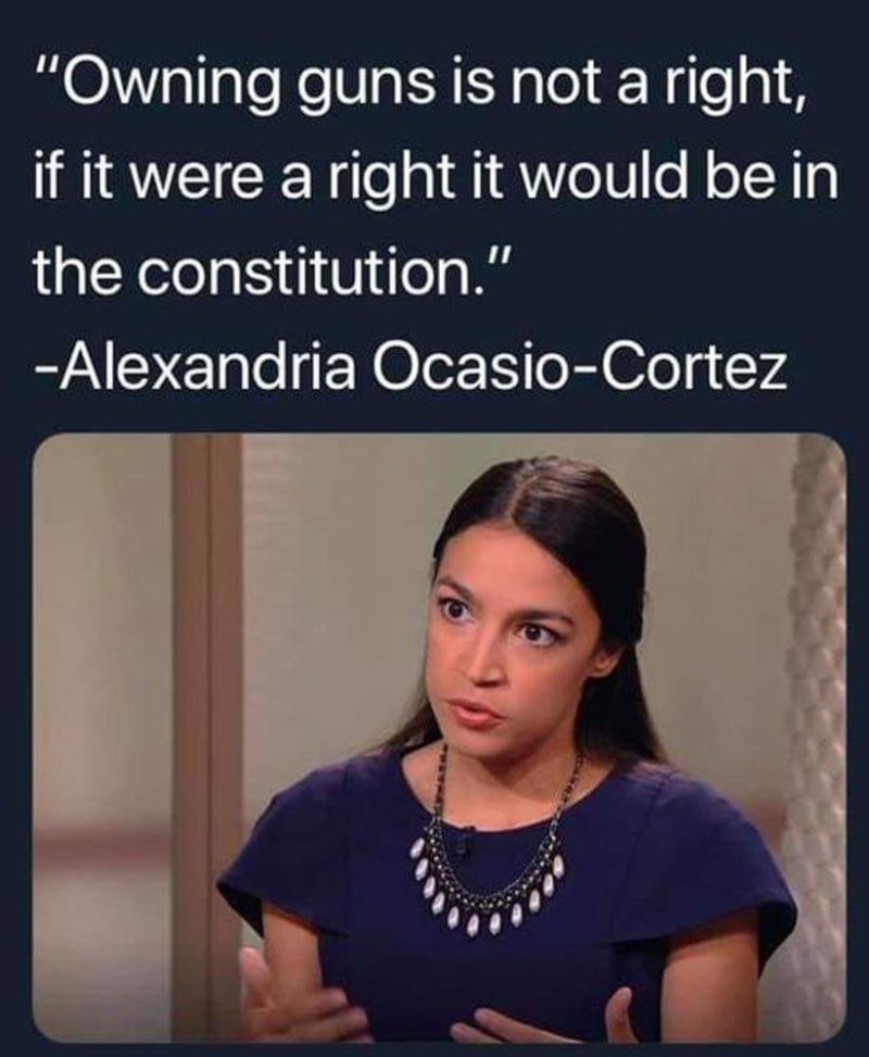 Did Rep Alexandria Ocasio Cortez Say If ‘owning Guns Was A Right It