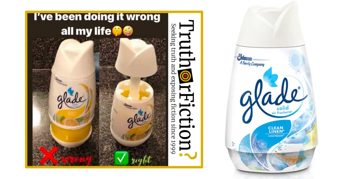 ‘Doing it Wrong’ Glade Air Freshener Meme