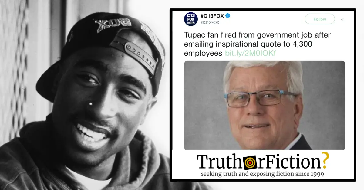 Was an Iowa Official Fired for His Love of Tupac Shakur?