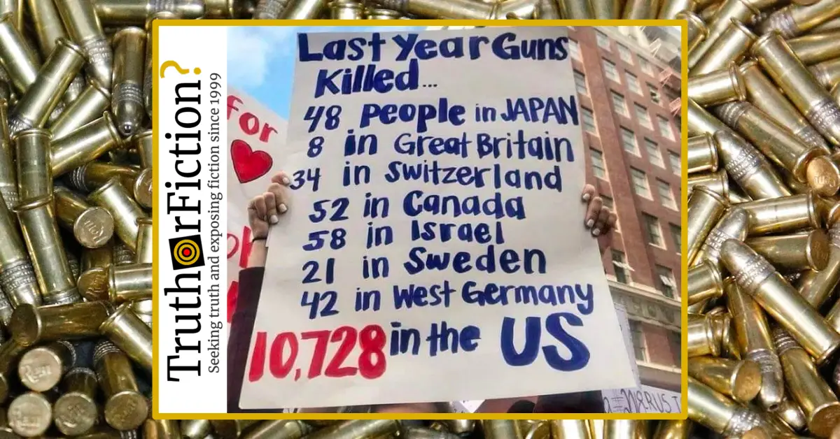 ‘Last Year Guns Killed’ Protest Sign