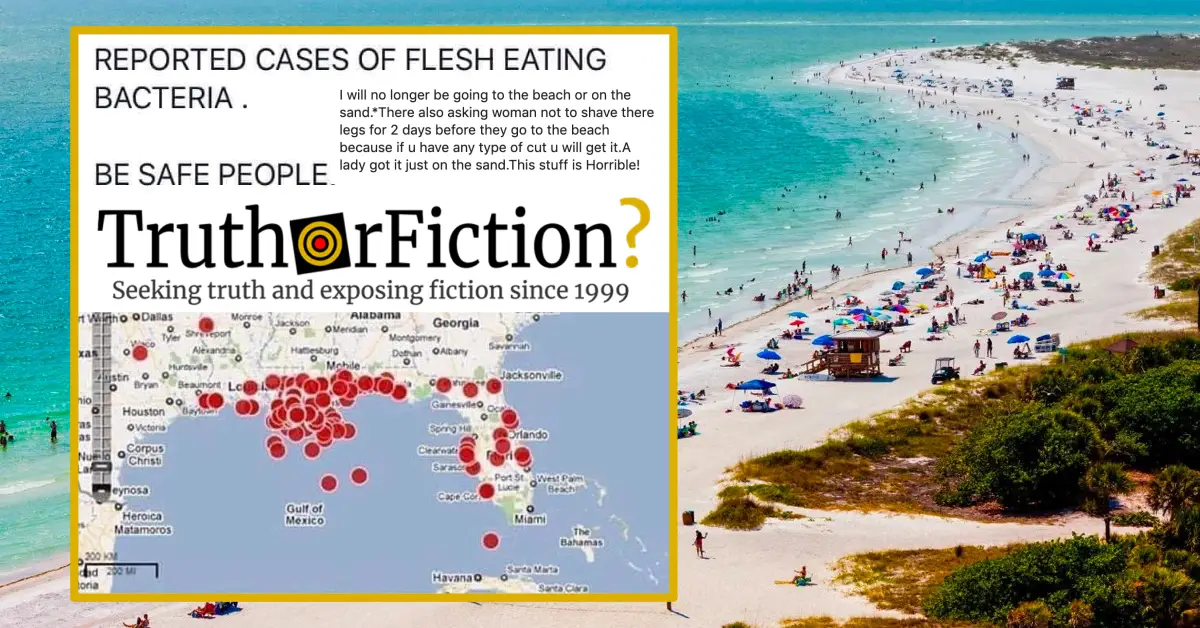 2019 ‘Reported Cases of Flesh Eating Bacteria’ Map on Facebook Truth