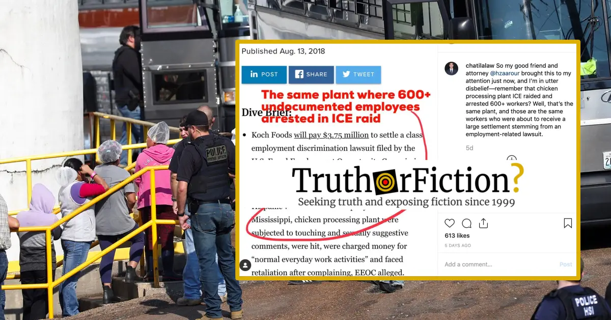 Was the Mississippi Chicken Plant Raided by American Immigration Authorities Previously Sued for Workplace Abuses?